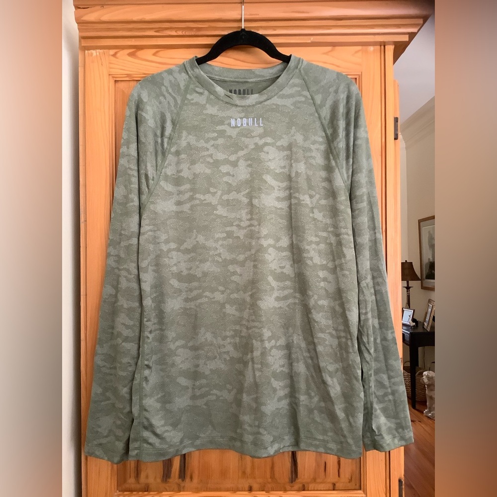 NOBULL Green Camo Long Sleeve Tee